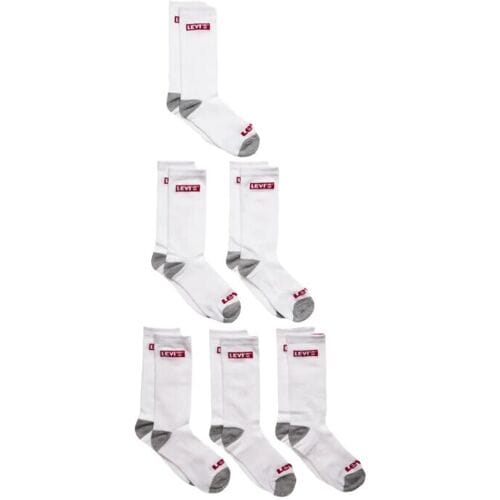 Levis Levi's kinderkousen LHN BOX TAB HIGH CUT 6PK wit 4