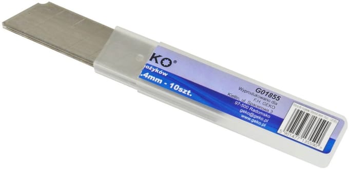 GEKO Snap-off mesjes - 18 mm breed - Verpakt per 10 stuks