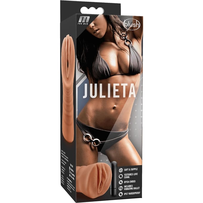 M for Men - Julieta Masturbator Met Bullet Vibrator - Vagina
