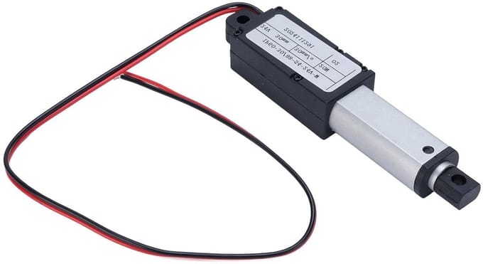 Lineaire Actuator - Elektrische Motor - Automatisering Thuis - Ingebouwde Eindschakelaars - 30 mm Slag - Zilver