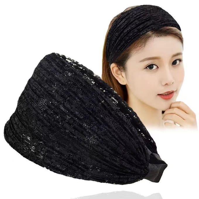 Bandeau Féminin Polyvalent Antidérapant Large Bandeau Headwear Accessoires pour Cheveux kaki
