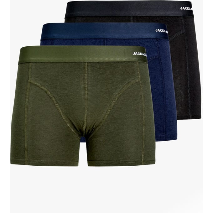 JACK & JONES- JACBASIC BAMBOO TRUNKS 3 PACK NOOS - Heren - Trunks