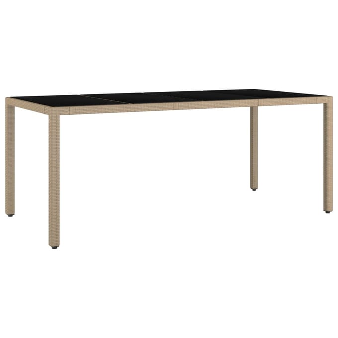 vidaXL - 9-delige - Tuinset - met - kussens - poly - rattan - beige