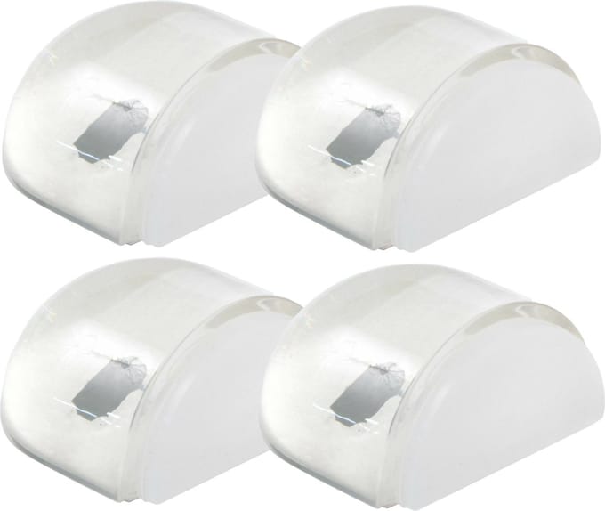 AMIG Deurstopper/deurbuffer - 4x - D42mm - zelfklevend - transparant