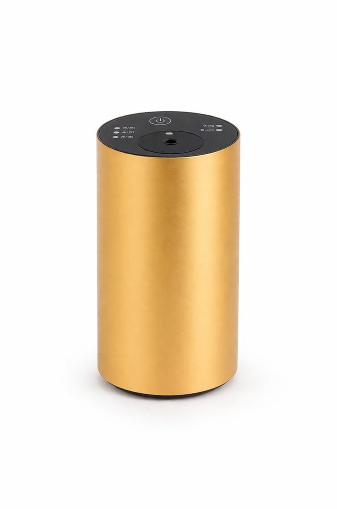 BOECK Draadloze Aroma Diffuser 130 ml – Zwart – Geurverspreider met LED Mood Light & Timer – Voor Etherische Olie – Tot 40 m²