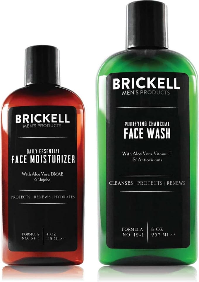 Brickell Men's Daily Essential Face Care Routine II | Face Care Set