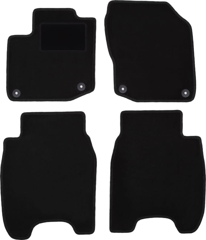 Zwarte veloursmatten voor: Honda Civic IX hatchback (2012-)
