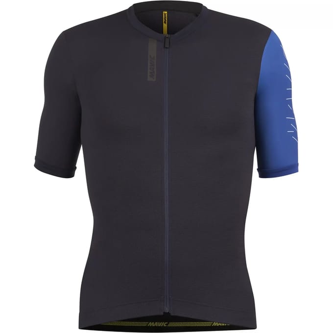 Mavic Essential Korte Mouw Wielertrui Blauw S Man