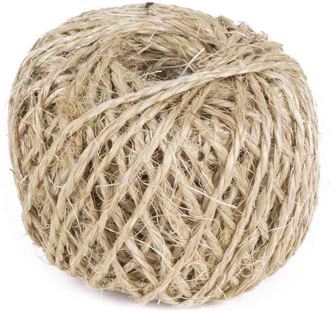 Benson Universeel sisal touw - 55 meter - 200 gram - duurzaam en scheurvast