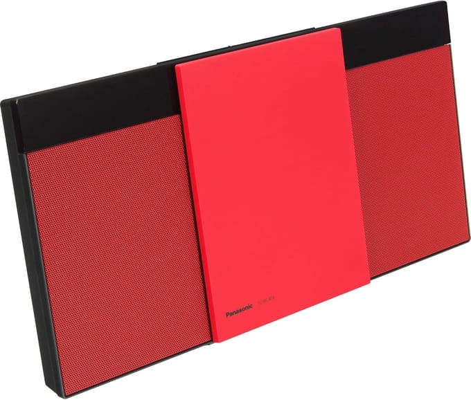 Micro HiFi Systeem - Compacte Stereo - Muziek Luisteren - Digitale DAB+ Ontvangst - 20 Watt RMS - Rood