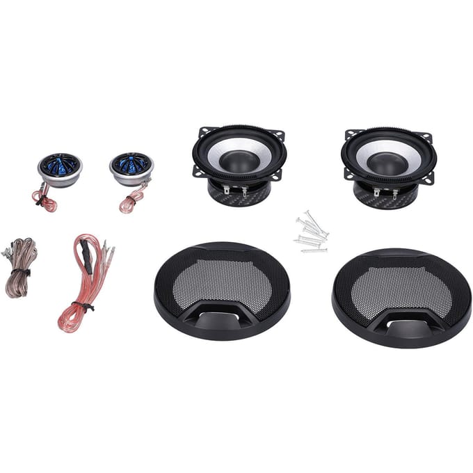 Auto Koepel Tweeter Speaker 120W Hoge Efficiëntie Helder Stereogeluid Ingebouwde Crossover Universeel black