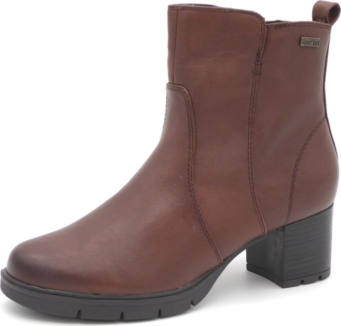 Jana Dames Laarsje - 26377-305 Cognac - Wijdte H - Maat 37