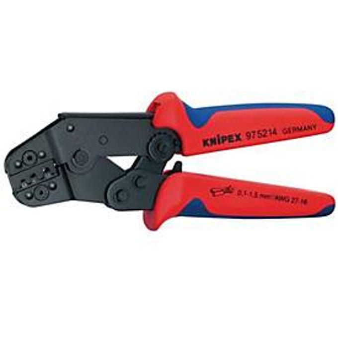 Knipex 97 52 14 Krimptang Ongeïsoleerde, open connectoren 0.10 tot 1.5 mm²