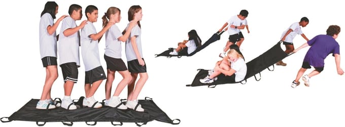 Spordas Activi-T-Blanket speelkleed voor groepsactiviteiten en gym.