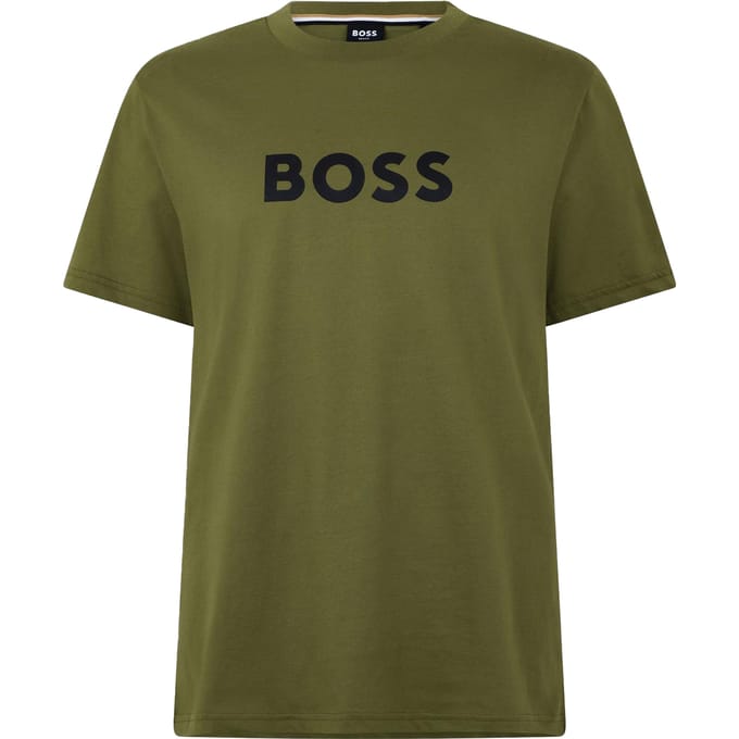 Boss Heren Hbw Logo T-Shirt (Salieblauw)
