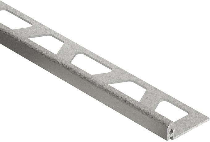 Schlüter Jolly TSSG tegelprofiel structuur aluminium steengrijs 10 mm x 300 cm