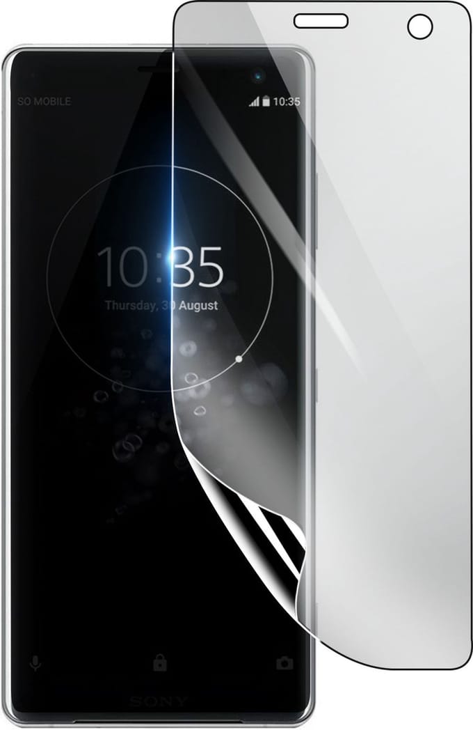 3mk, Geschikt voor Sony Xperia XZ3, Schokbestendige Hydrogel Screenprotector, Transparant