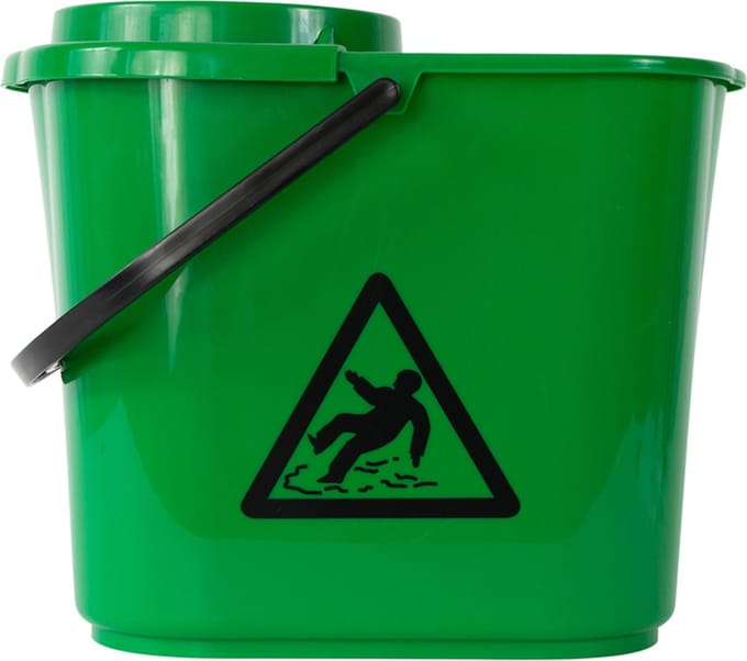 Mopemmer met uitwringkorf 12 liter groen