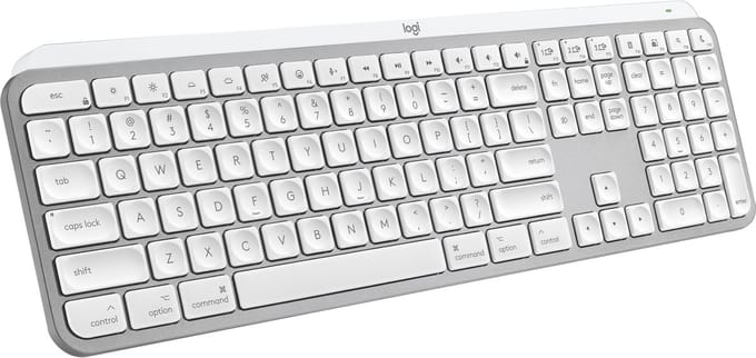 Logitech MX Keys S for MAC - Pale Grey - Toetsenbord - Engels (US international) - Wit