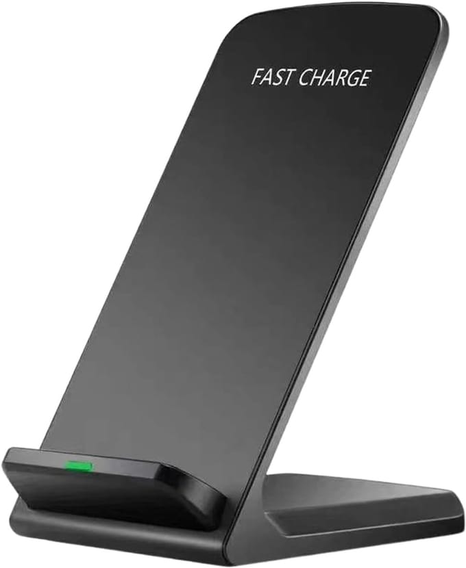 Draadloze Oplader - Telefoonstandaard Dock - Multitasking Gemak - Dubbele Spoel Design - 15W Snel Laden - Zwart