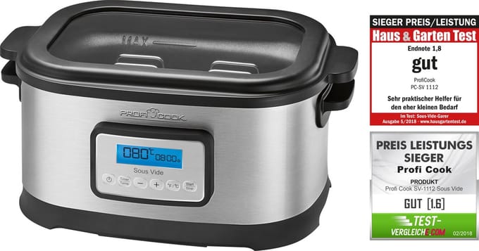 ProfiCook PC-SV 1112 - vacuum cooker - Roestvrij Staal/zwart