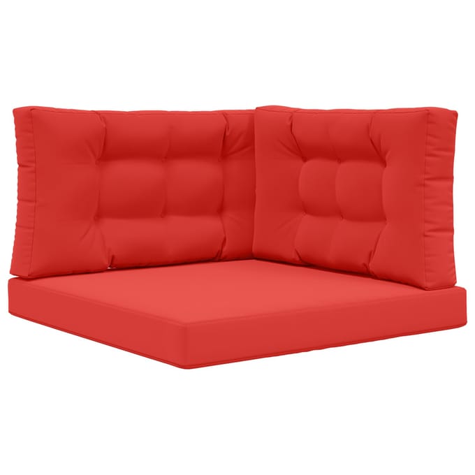 vidaXL - Buitenbankkussen - Polyester - Rood - 80 - x - 80 - cm