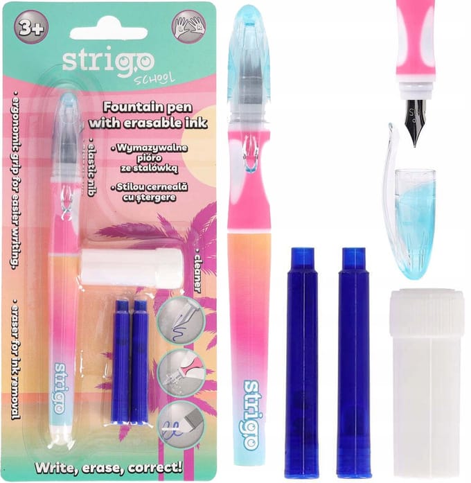 Strigo Uitwisbaar Vulpen voor Kinderen - Gradient Kleuren