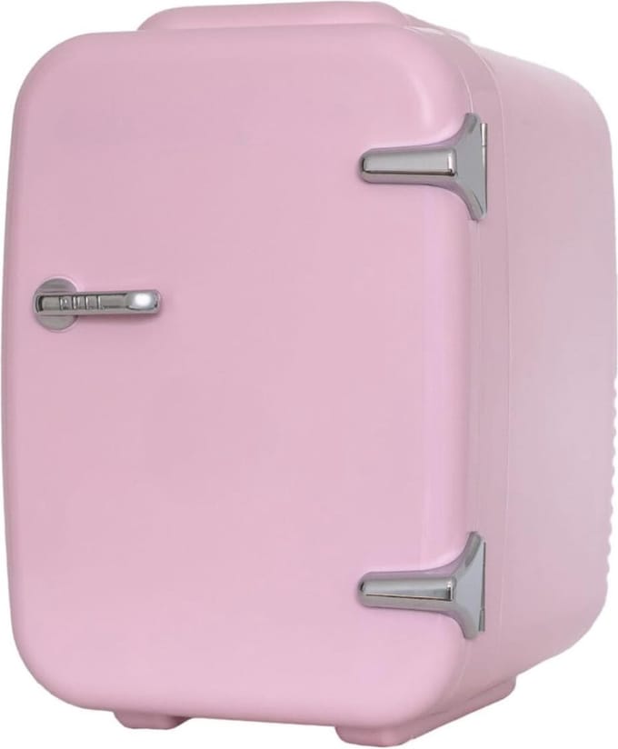 White-Label® Mini Koelkast - Minibar - Skincare Fridge - Roze
