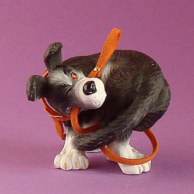 Rufus, just go! beeldje - Hond - Bijzondere honden - Hondenbeeldje - Parastone - hoogte 6 cm - polystone