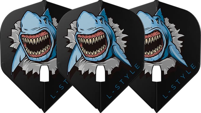 L-Style Champagne Flight L1 Standard Florian Hempel V1 Black - Dart Flights