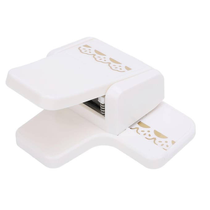 Randpons Plastic Multifunctioneel Handmatig Draagbaar Papierknutsel Rand Snijder voor white