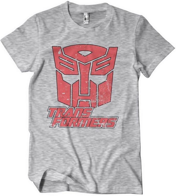 Transformers Washed Autobots Duot-on-e Shield T-shirt, grijs gemêleerd
