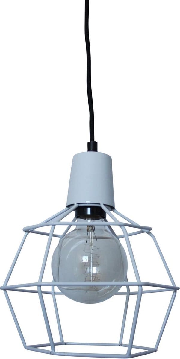 Urban Interiors Wire Hanglamp Wit - Metaal - Ø24