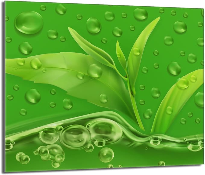TMK ArtDeko - Snijplank - 60x52 - Glas - Bladmotief