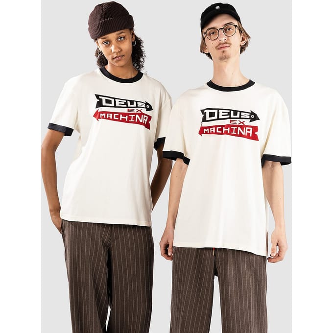 Deus Ex Machina Arrows Ringer T-Shirt wit