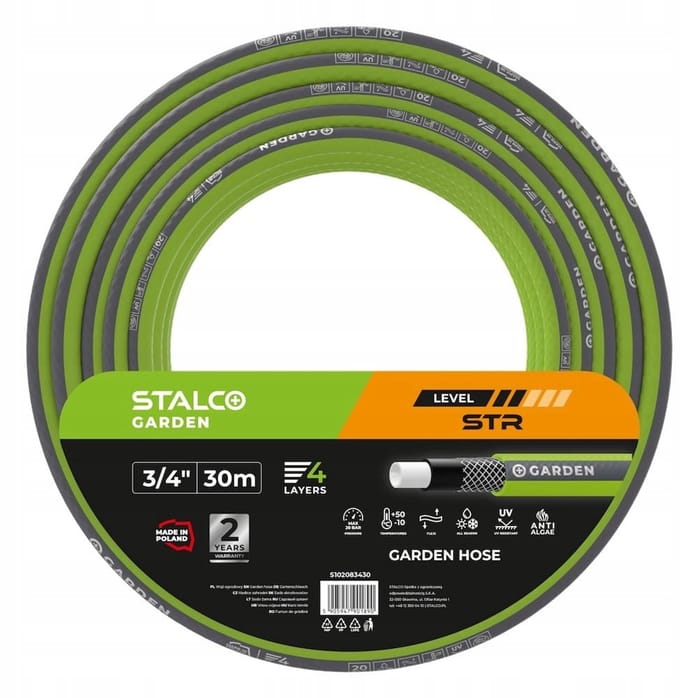 Stalco Garden Tuinslang 3/4" 30m - Duurzaam & Flexibel
