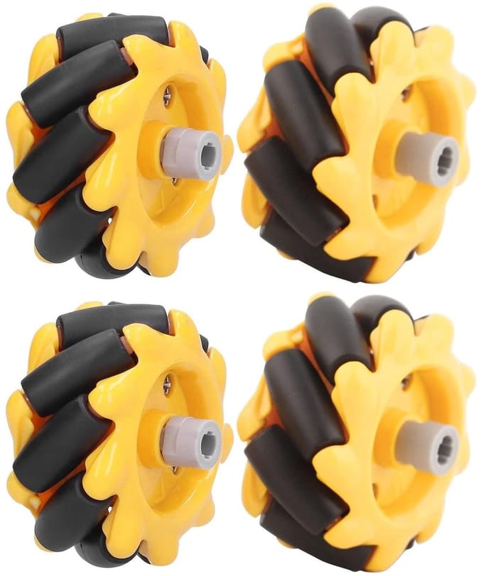 Omnidirectioneel Mecanum Wiel 48mm voor Robotica, DIY Projecten en Mobiele Platforms