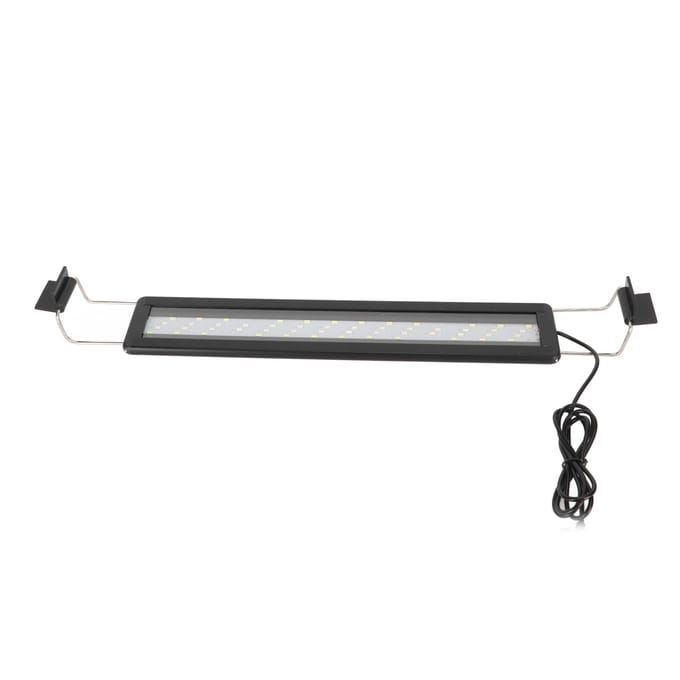 Lampe LED pour aquarium 4 rangées, résistante aux éclaboussures, ultra-mince, lumière LED à changement de couleur avec extension black