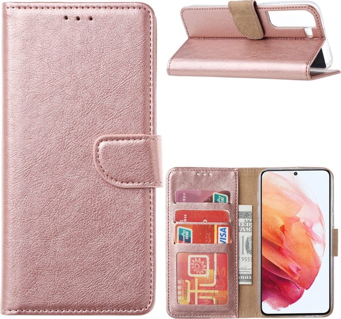 Cityhoesje-Bookcase geschikt voor Samsung S22 Plus Pasjeshouder
