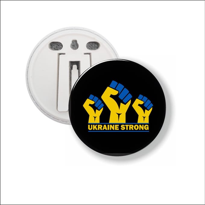 Button Met Clip - Ukraine Strong - Oekraine