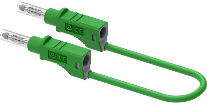 Electro PJP 2212/600V-CD1-50V Meetsnoer Bananenstekker 4 mm Bananenstekker 4 mm 50 cm Groen 1 stuk(s)