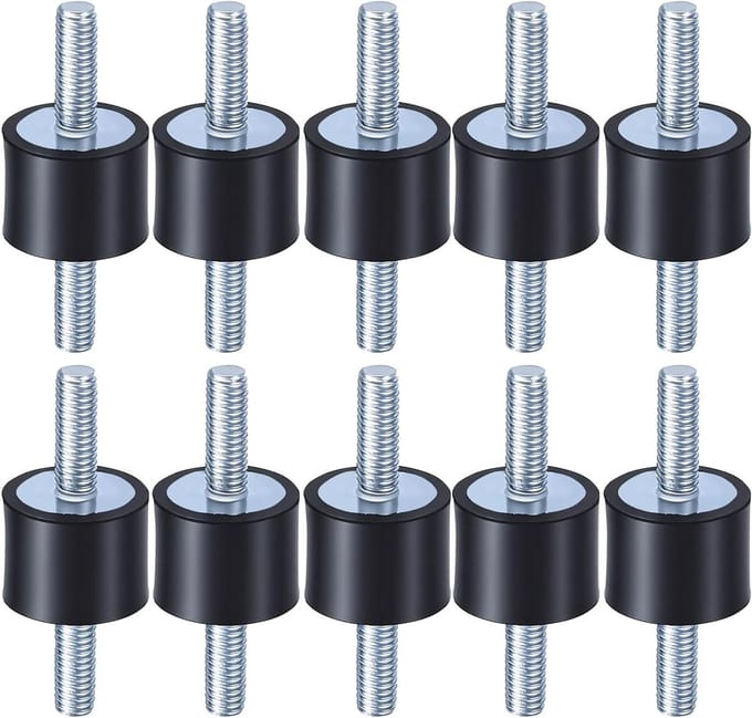 Solidchoice - 10 Stuks M6 Rubber Dempers voor Vibration Absorptie