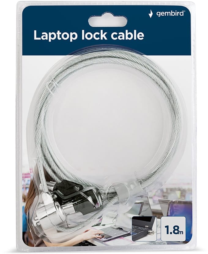 Gembird LK-K-01  - Notebook anti-diefstalkabel met slot