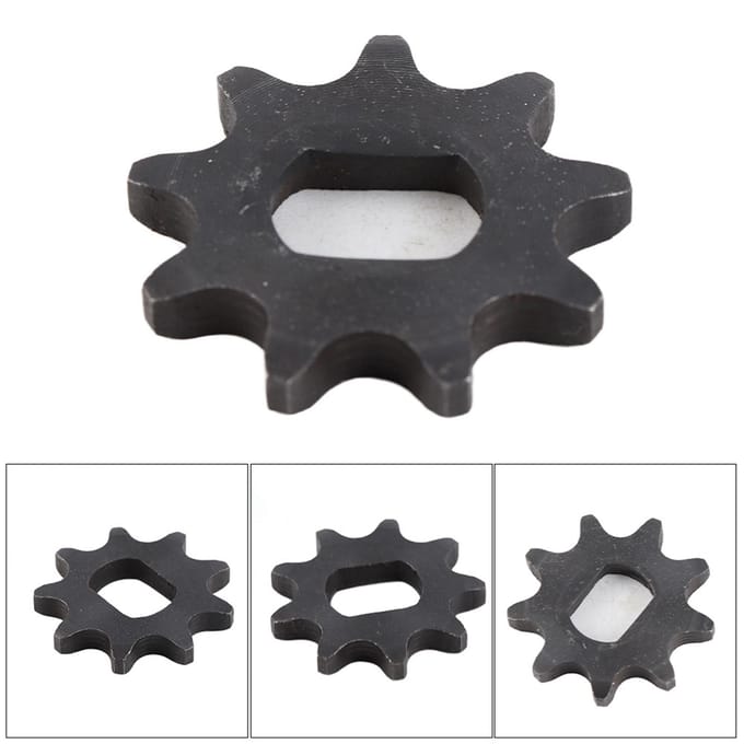 420 Type 9 Tanden Binnen 12X17mm stevig Speed Cut Motor Ketting Tandwiel Accessoire gray
