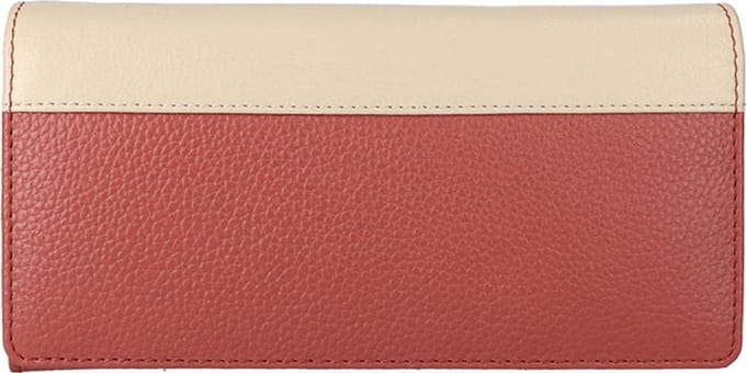 Leather Design Overslag Portemonnee RFID Revival Vintage Marshala