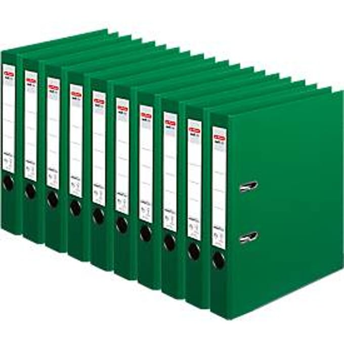 herlitz ordner maX.file protect plus, A4, rugbreedte 50 mm, 10 stuks, groen