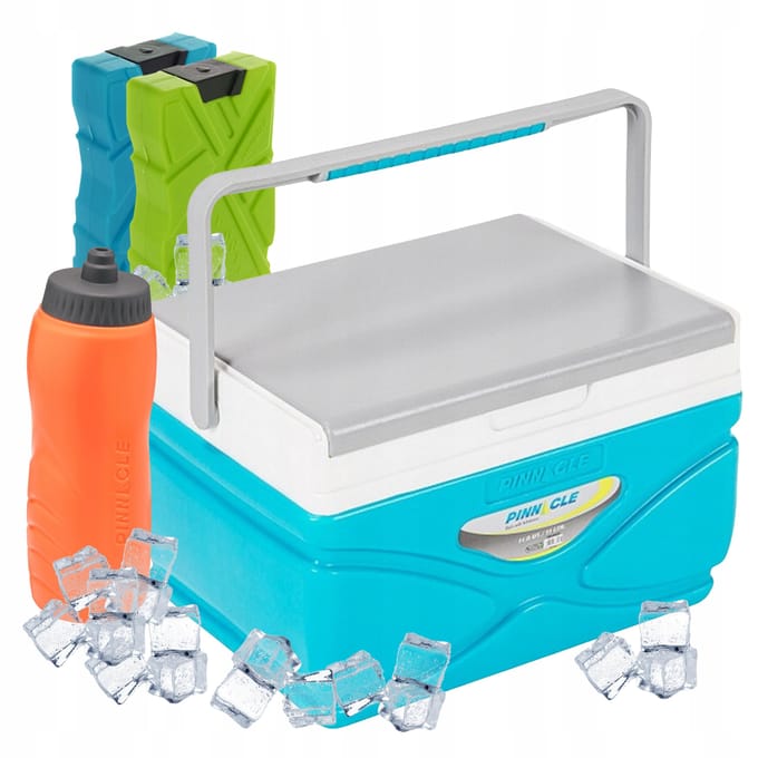 Pinnacle Koelbox 11L Turquoise met 2 koelelementen & bidon