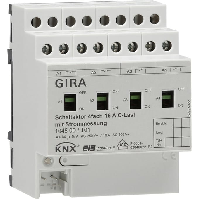 Gira KNX-schakelactuator-bussysteem DIN-rail - 104500