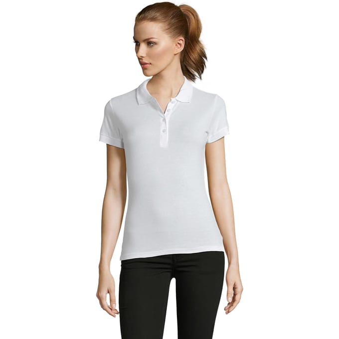 SOLS Dames/Dames Passion Poloshirt (Wit)