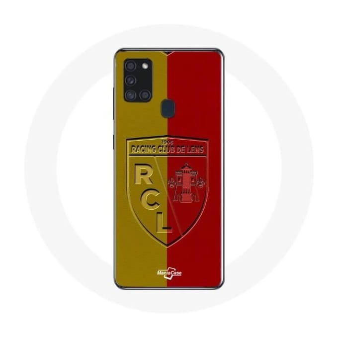 Coque - maniacase - Samsung Galaxy A21S - Souple - Protection - Logo jaune et rouge noir